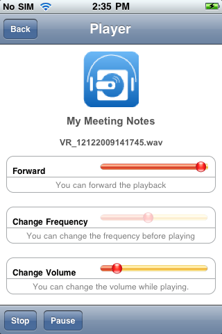 VoiceWrecker iPhone application in App Store