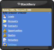 Mobile CRM for Windows Mobile,  BlackBerry, iPhone, Android and Symbian OS